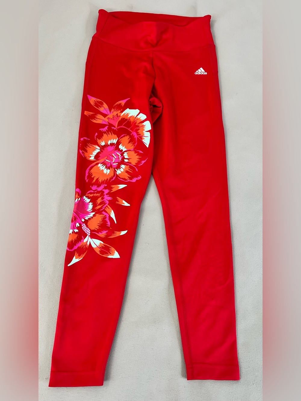 Adidas x Farm Rio HR Aeroready Performance Tights Size M Floral Graphic